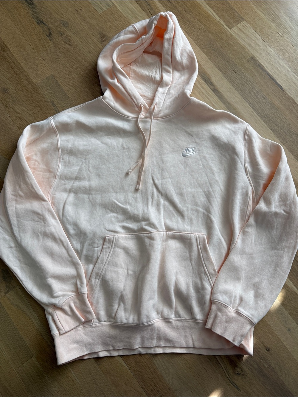Nike Men's Light Pink Pullover Hoodie